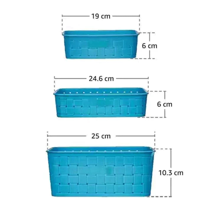 Multipurpose Shelf Plastic Basket - Home Essentials Store